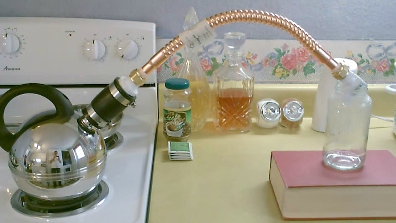 Distillation water at home