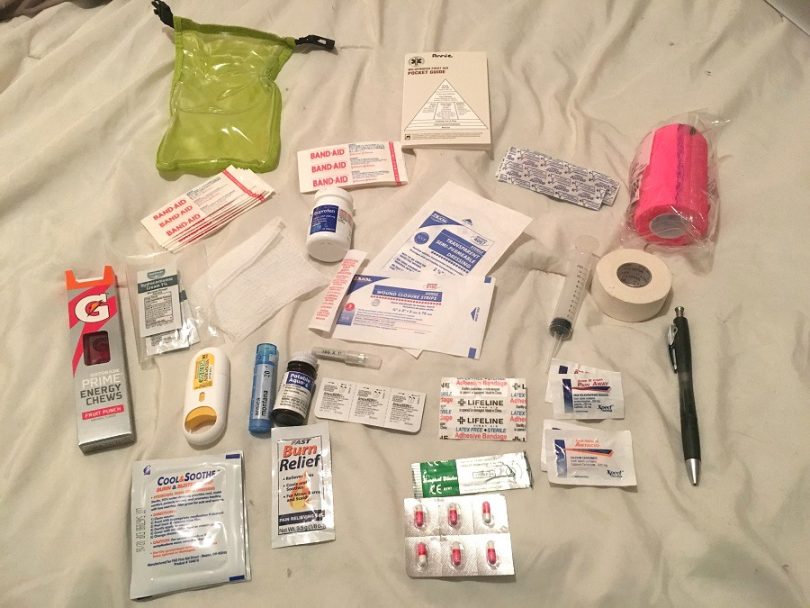 hiking first aid kit items