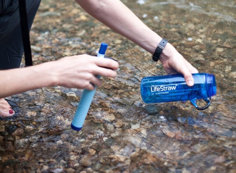 LifeStraw in the hand