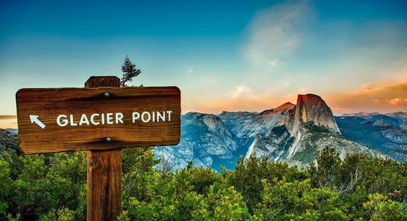 Yosemite in California glacier point