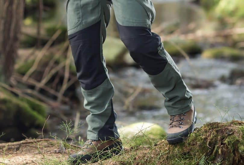 a picture of a man wearing a pair of hiking pants