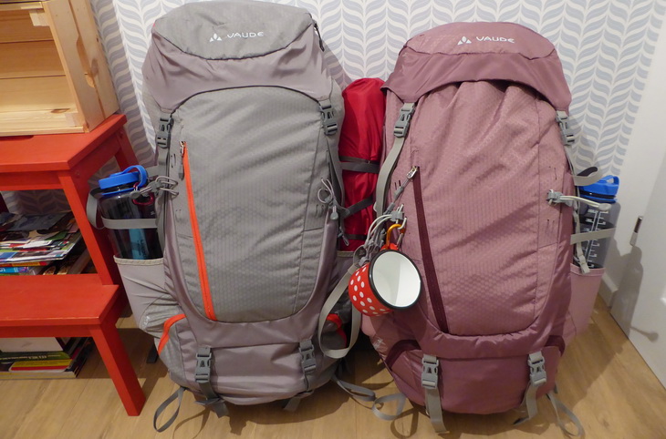 picture of two backpacks ready for adventure