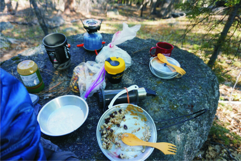 Jetboil Flash warming breakfast oats