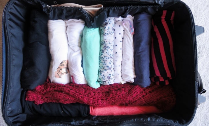 Packing in layers ensures enough space for everything.