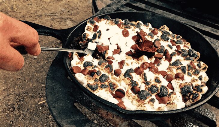 Picture of a campfire dessert