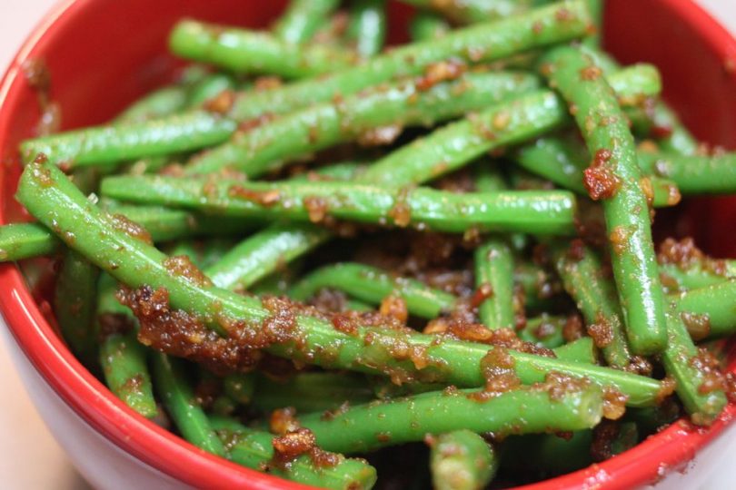 Bowl of Spicy Green Beans