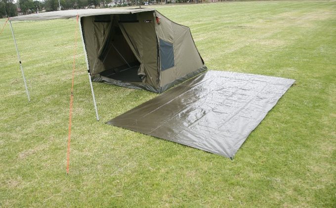 footprint-near-tent