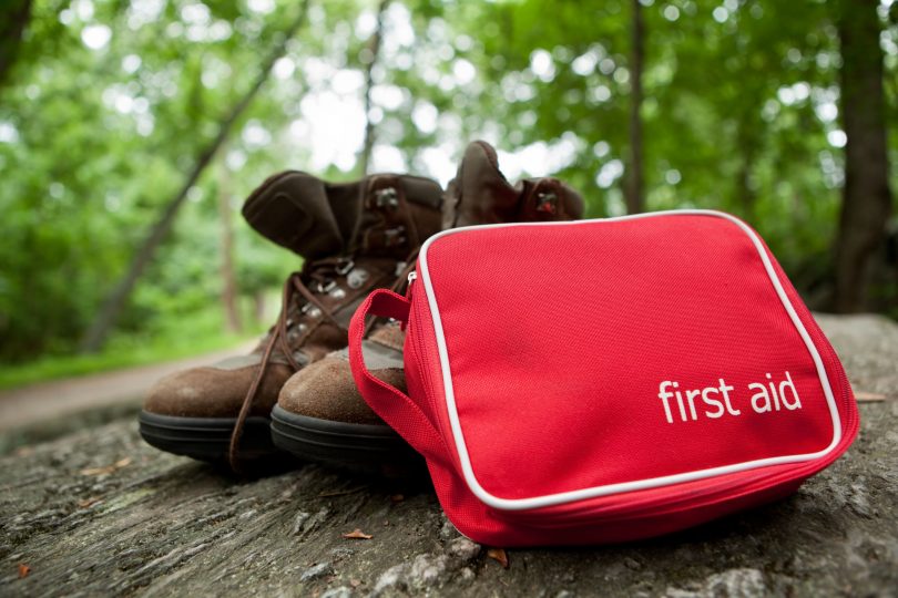 First Aid Kit and a Pair of Shoes