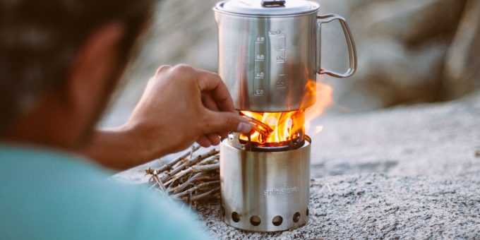 solo stove burining without smoke