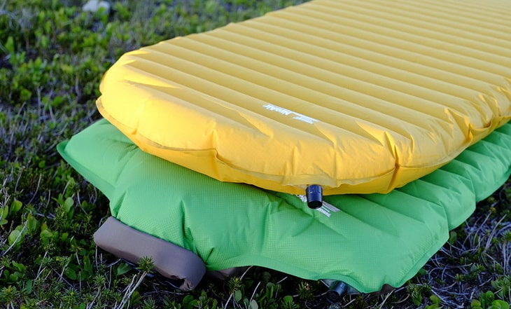 Backpacking Sleeping Pads on the Grass