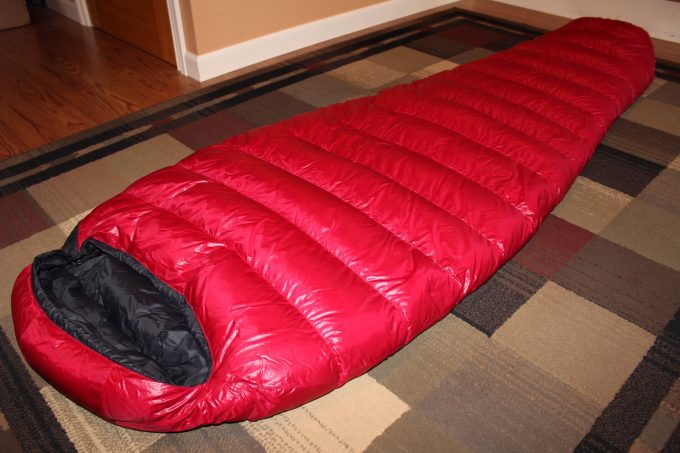 summerlite sleeping bag on floor