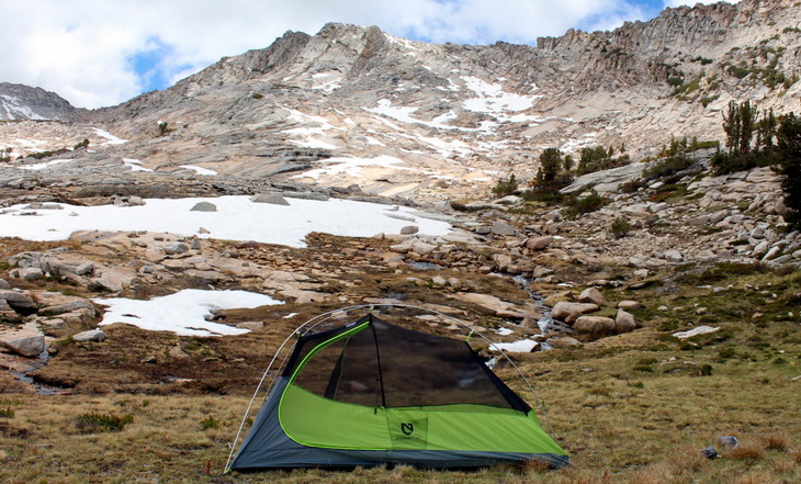 Nemo Hornet 2P Tent on top of the mountains