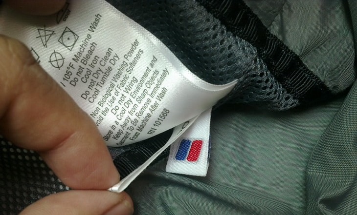 Label of The North FaceTNF Berghaus Craghoppers Goretex Gore-Tex Hyvent