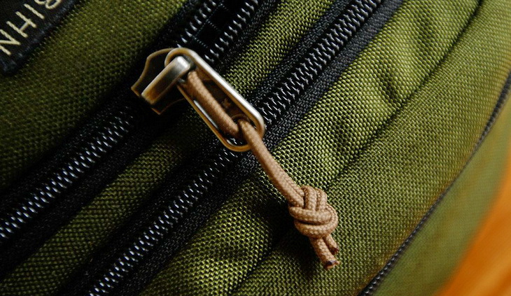 close-up image of a zipper
