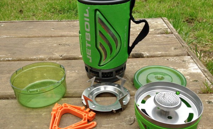 jetboil-flash-components on the table