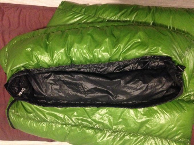 mityLite sleeping bag folded