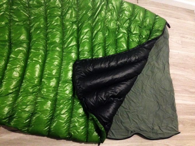 mitylite sleeping bag on floor