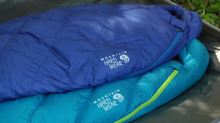 Image of two mountain hardwear sleeping bags