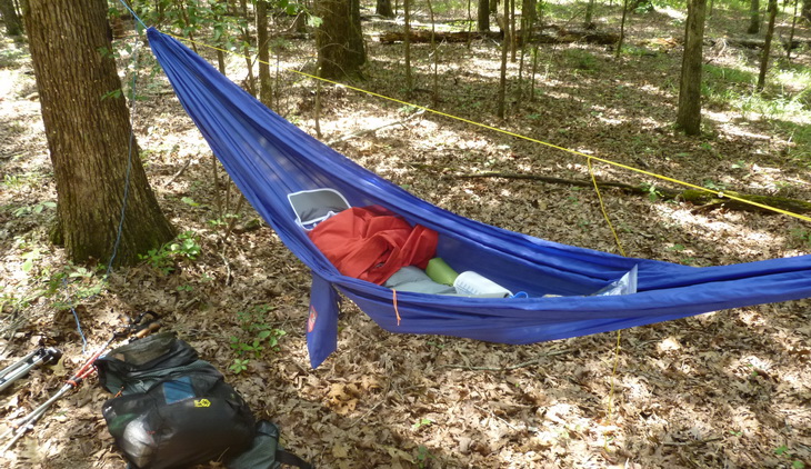  Grand Trunk Ultralight Hammock hanging in the forest