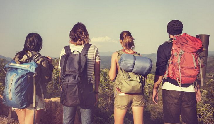 backpacking with a group