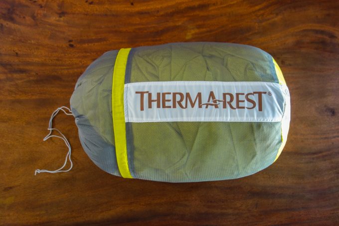 thermarest corus in a bag