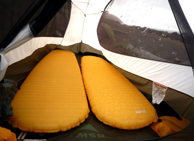 thermarest neoair xlite in a tent