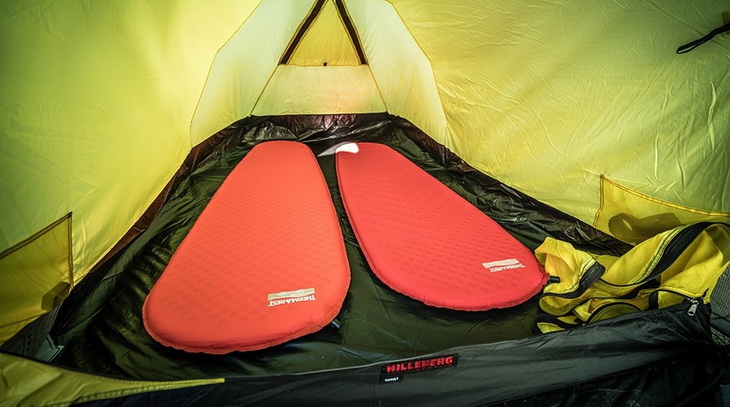 Two Therm-a-Rest ProLite Mattress in a tent