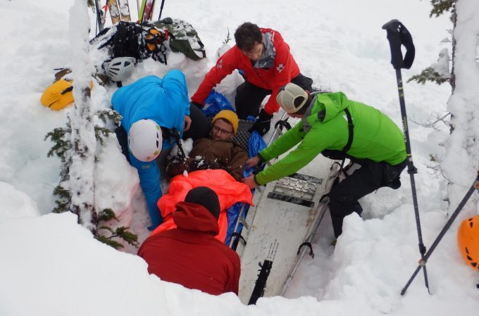 rescue of an alpinist
