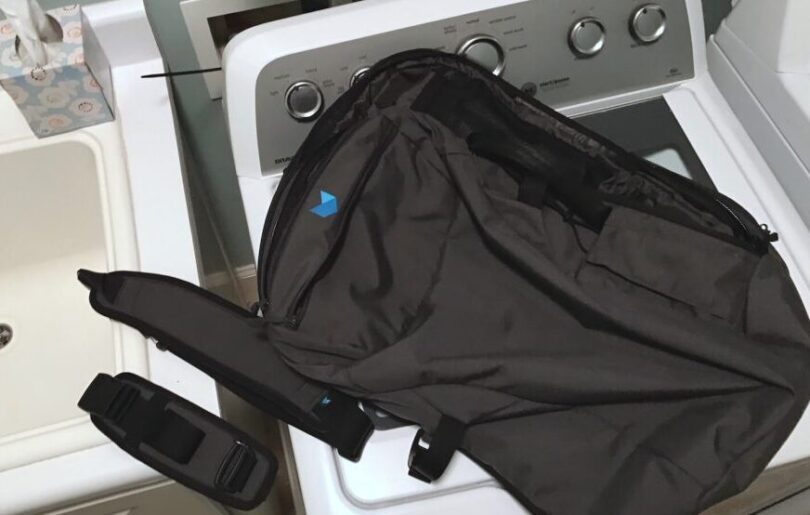 drying backpack with dryer
