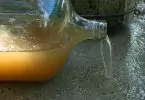 dirty water in a bottle