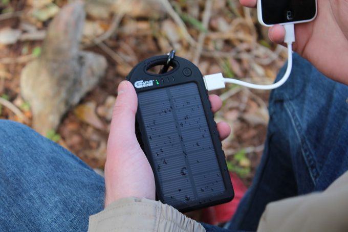 Weather Resistance solar panel charging phone
