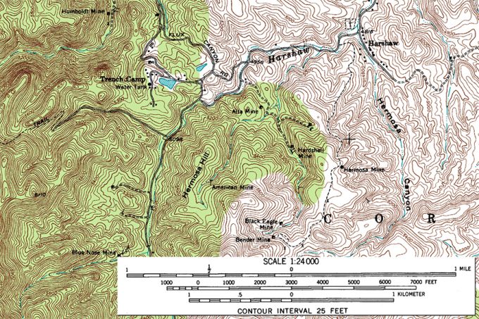 map with 1:24000 scale