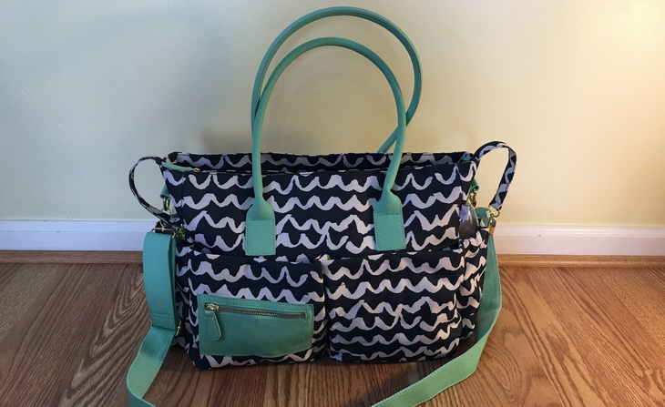 Image of Target Tote Diaper Bag on the floor