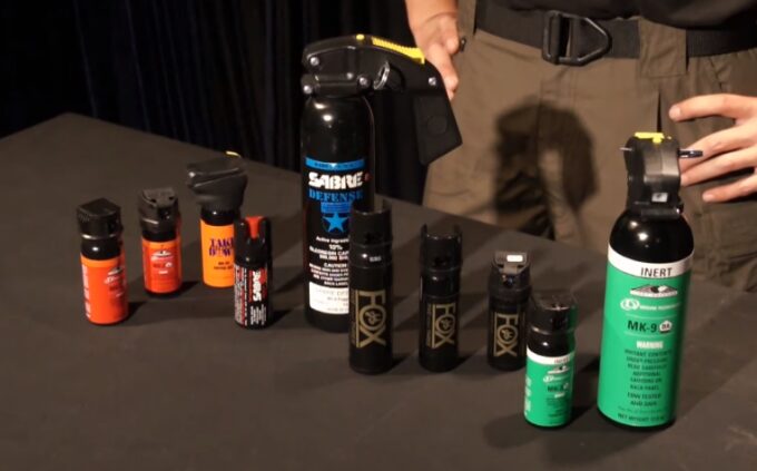 different types of pepper spray