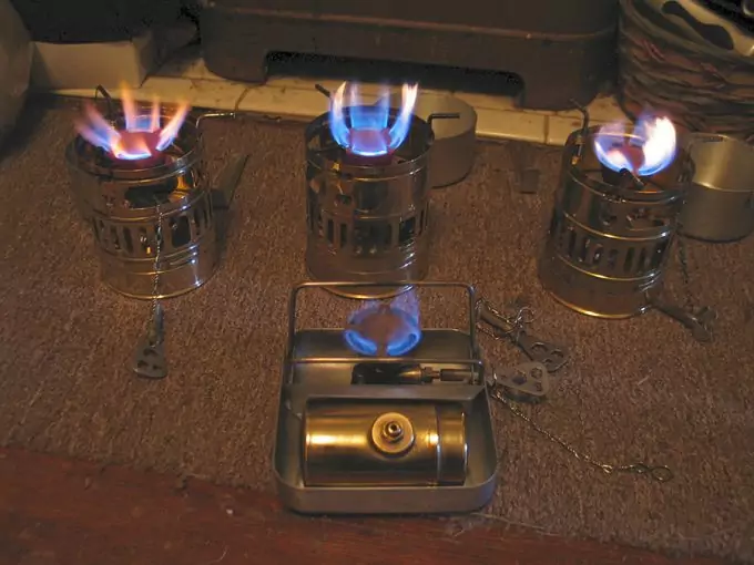multiple types of backpacking stoves
