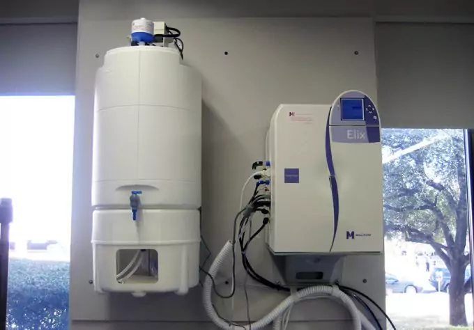 water filtration system on wall