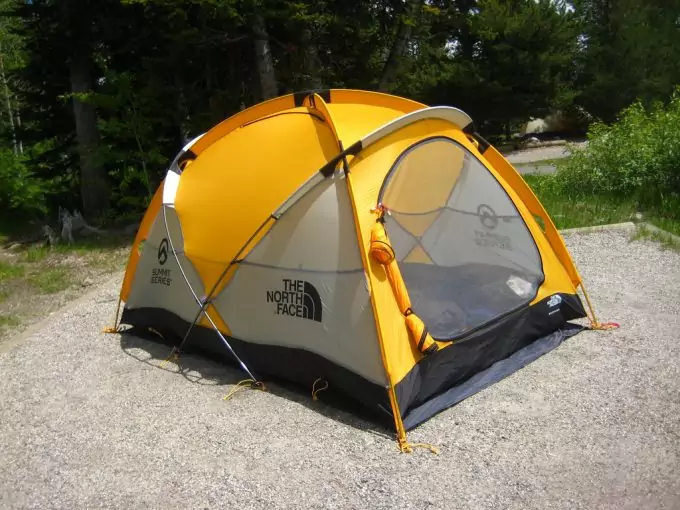 4 season camping tent in nature