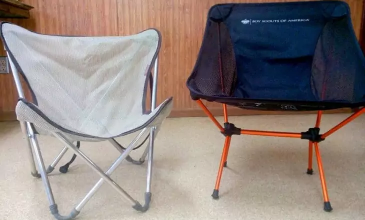 Front image of two camping chairs