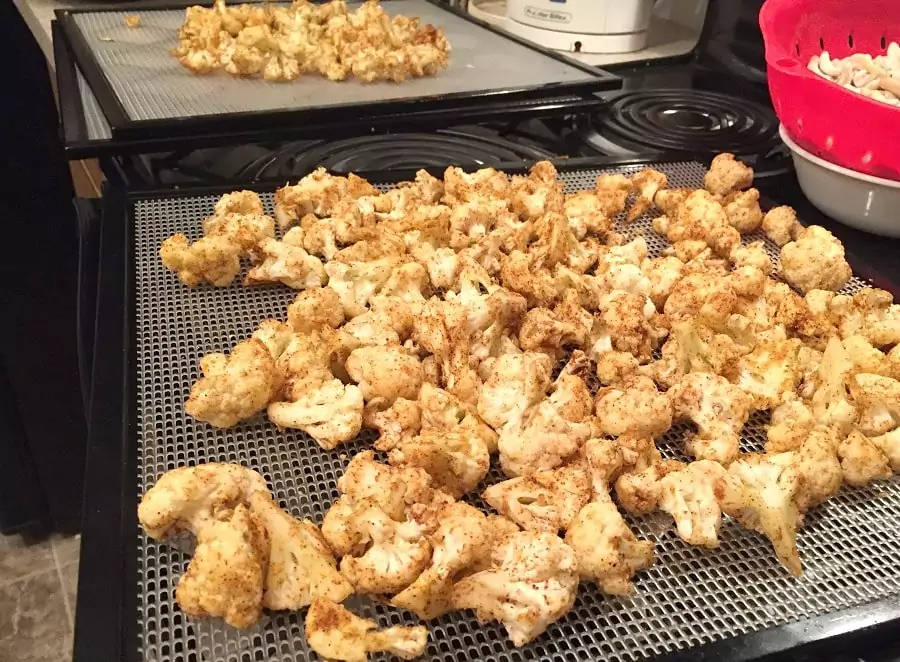 Dehydrated Cauliflower Popcorn