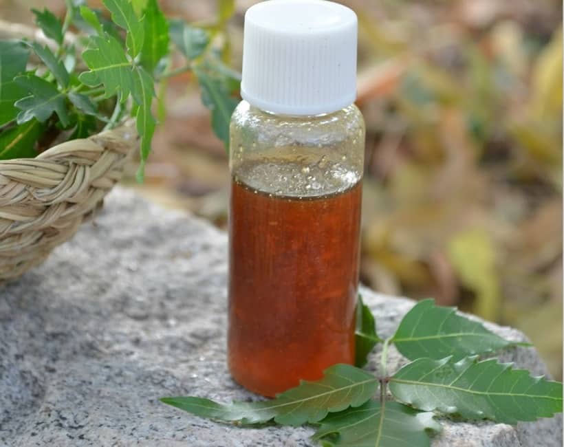 Dilute the neem oil with coconut oil