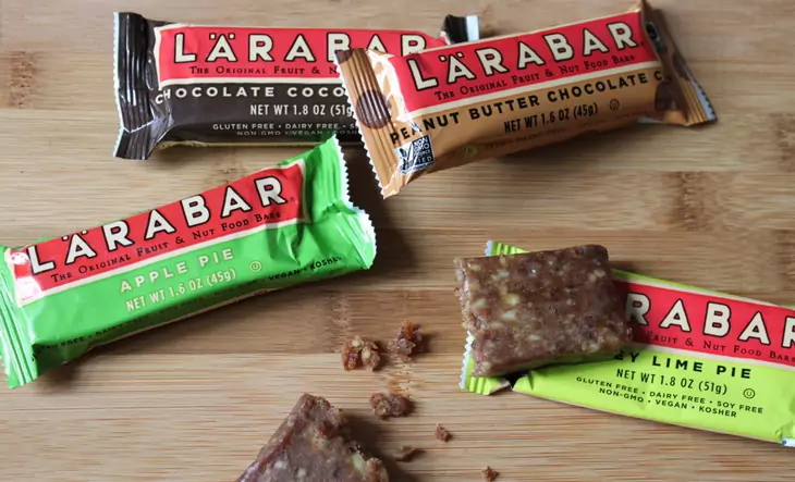Larabar organic bars on a table