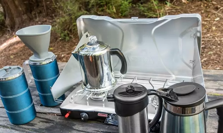 Testing few Camping Coffee Makers in camping