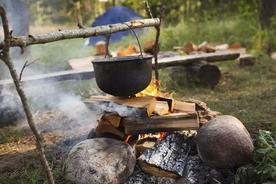 Outdoor cooking meals