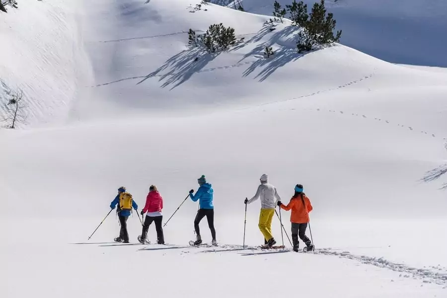 Snowshoe hiking