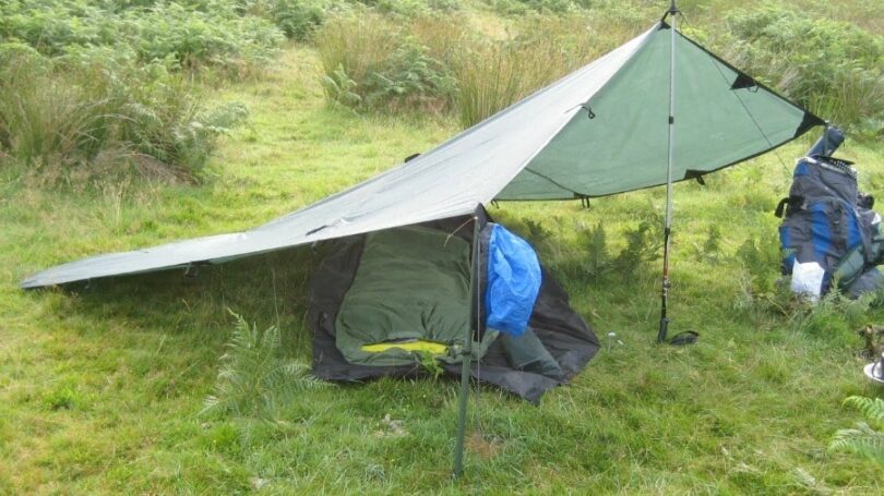 trekking pole tarp shelter