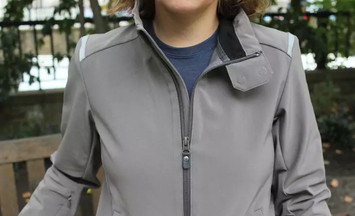 Woman wearing Vulpine Women's Softshell Jacket