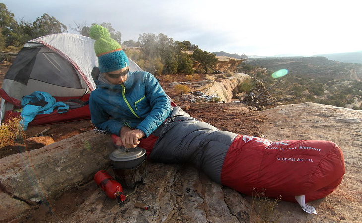 Cooking during camping