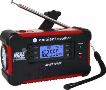 Ambient Weather WR-111B Solar Hand Crank