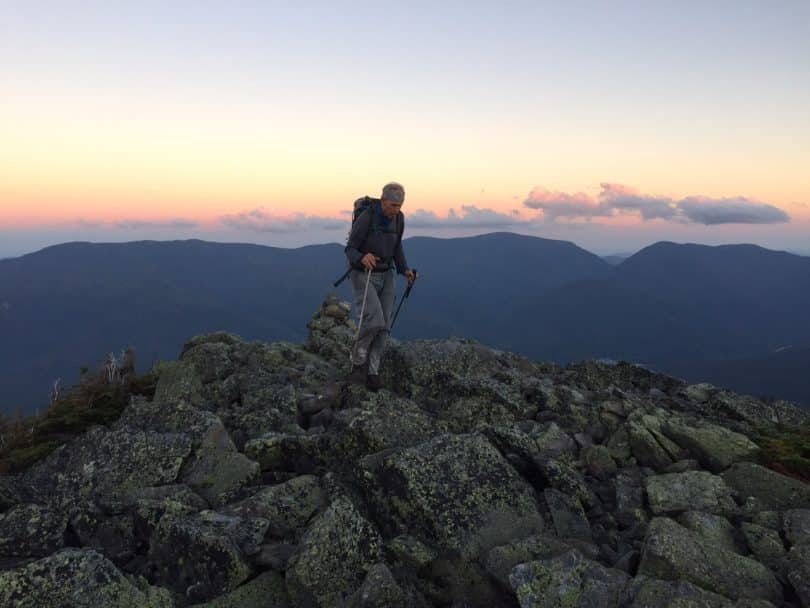 Older hiker on the Appalachian Trail