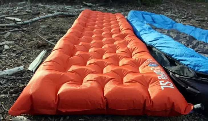 Resistant-sleeping-pad on the ground